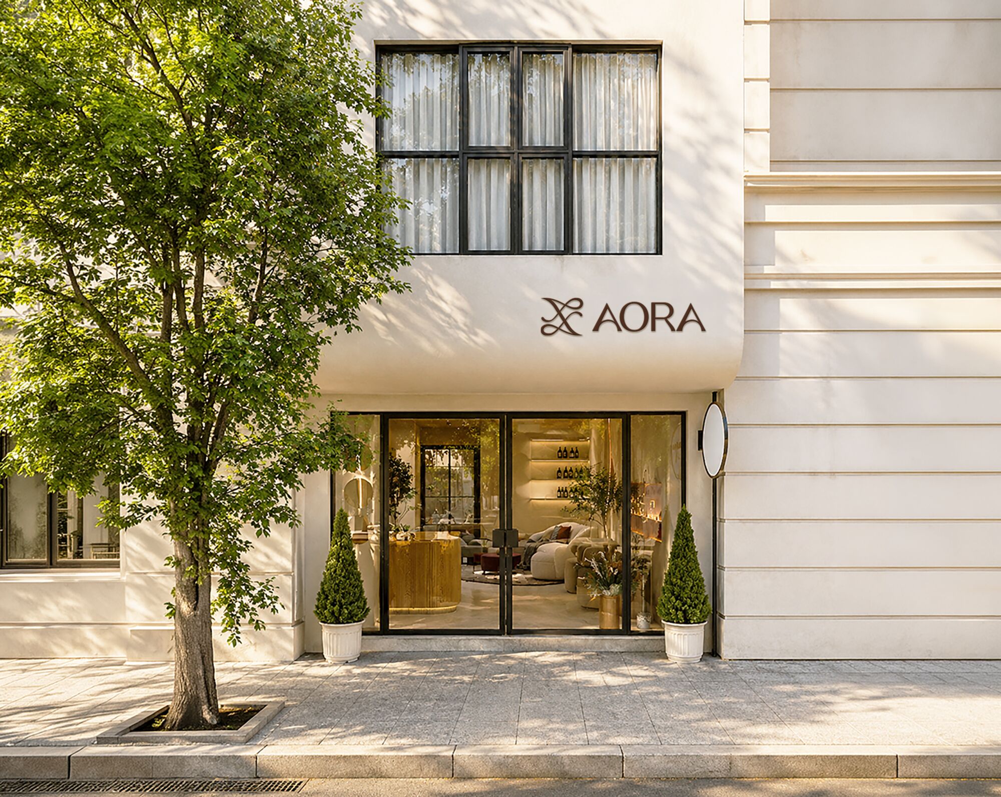 AORA storefront on Lac Long Quan street